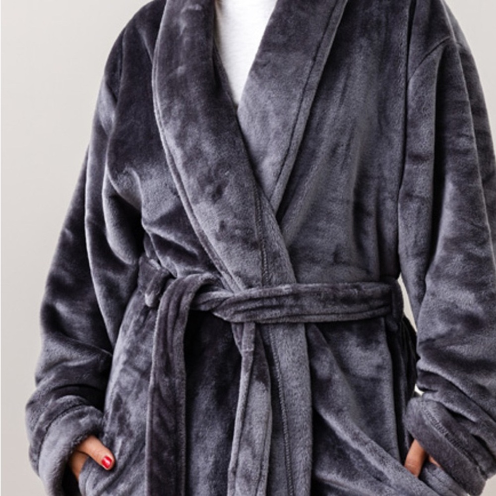 Bloom Micro Plush Spa Robe - Picture 3 of 5